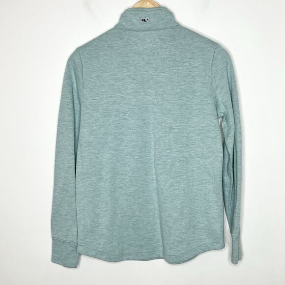 Vineyard Vines 1/4 Zip Pullover Green Mens XS Pocket Knit Preppy Nautical Golf - Picture 6 of 6